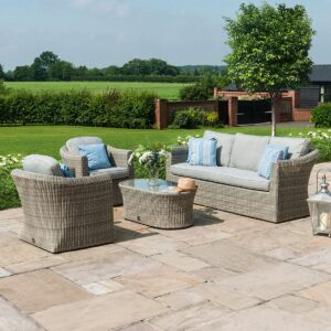 Oxford 3 Seat Rattan Sofa Set