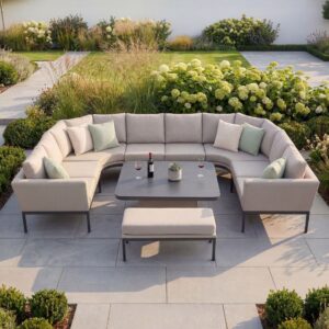 Outdoor Fabric Pulse U Shape Corner Dining Set